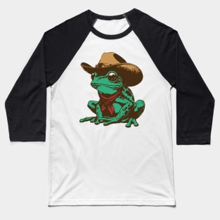 Cowboy Frog Baseball T-Shirt